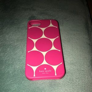 Women's Pink Kate spade Deborah Dot Iphone 5 Case